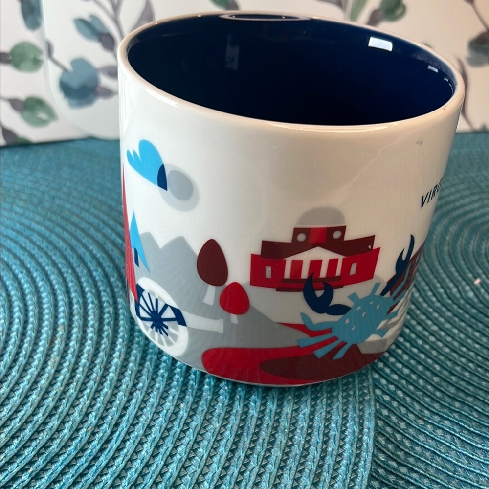 Starbucks You are Here Collection Blue White I Virginia Mug with Coastal Design - Picture 10 of 16